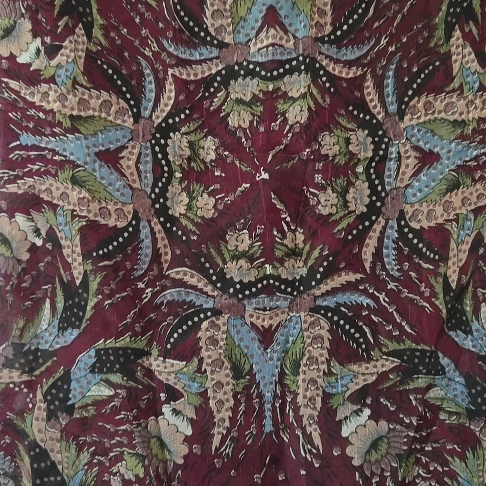 VINTAGE Oversized Indian Silk Shawl Scarf